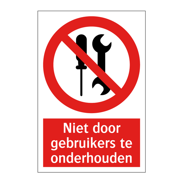 Niet door gebruikers te onderhouden