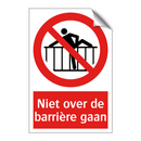 Niet over de barrière gaan