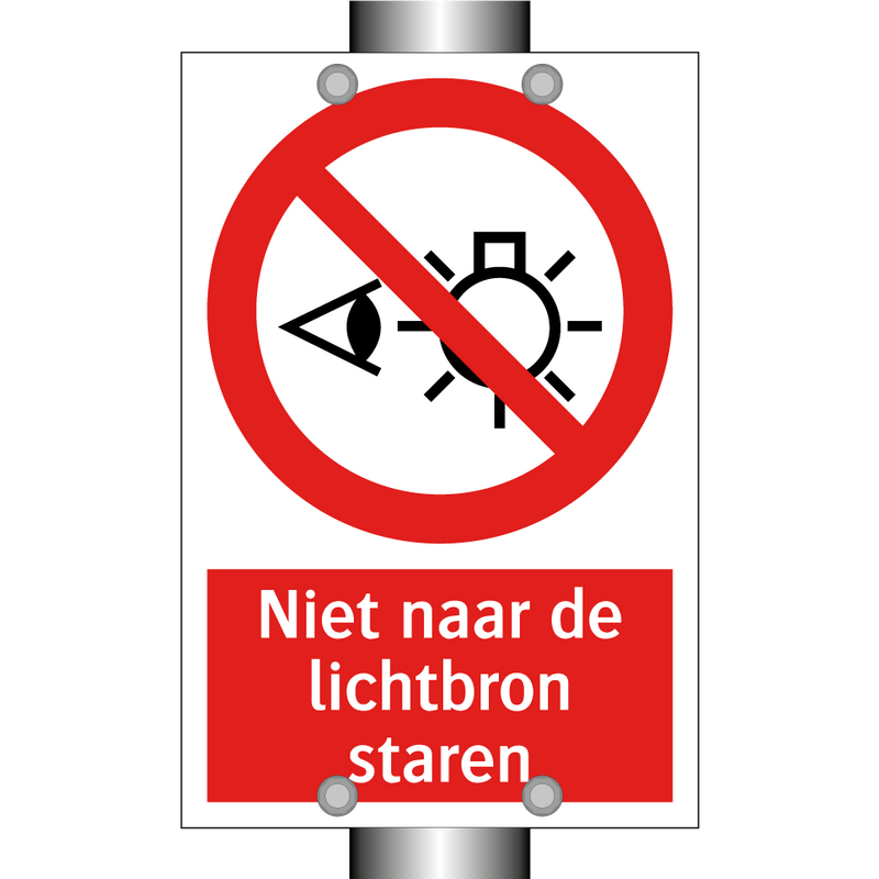Niet naar de lichtbron staren