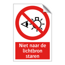 Niet naar de lichtbron staren