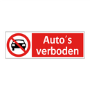 Auto's verboden