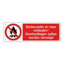 Barbecueën en vuur verboden! Overtredingen zullen worden vervolgd