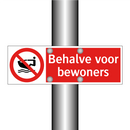 Behalve voor bewoners