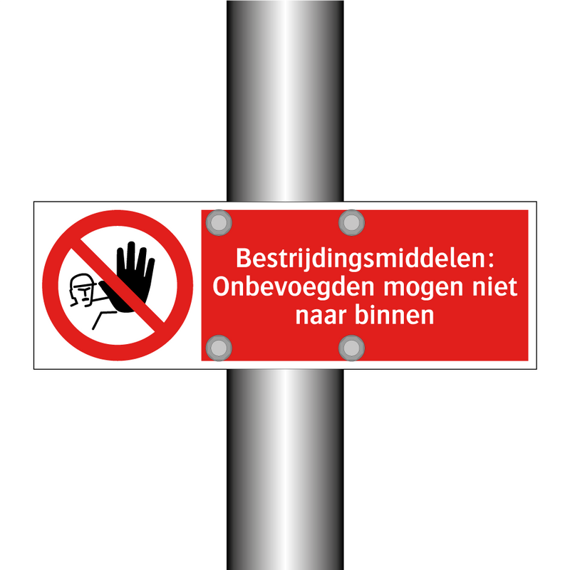 Bestrijdingsmiddelen: Onbevoegden mogen niet naar binnen