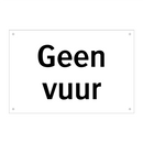 Geen vuur