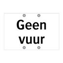 Geen vuur