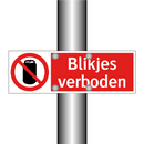 Blikjes verboden