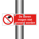 De dieren mogen niet gevoerd worden