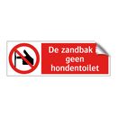De zandbak is geen hondentoilet