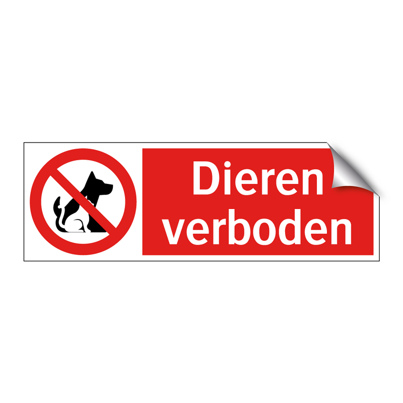 Dieren verboden