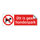 Dit is geen hondenpark