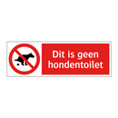 Dit is geen hondentoilet