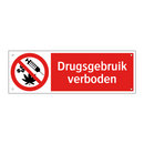 Drugsgebruik verboden