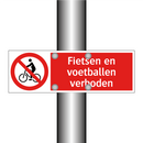 Fietsen en voetballen verboden
