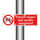 Fietsen mogen niet worden geparkeerd
