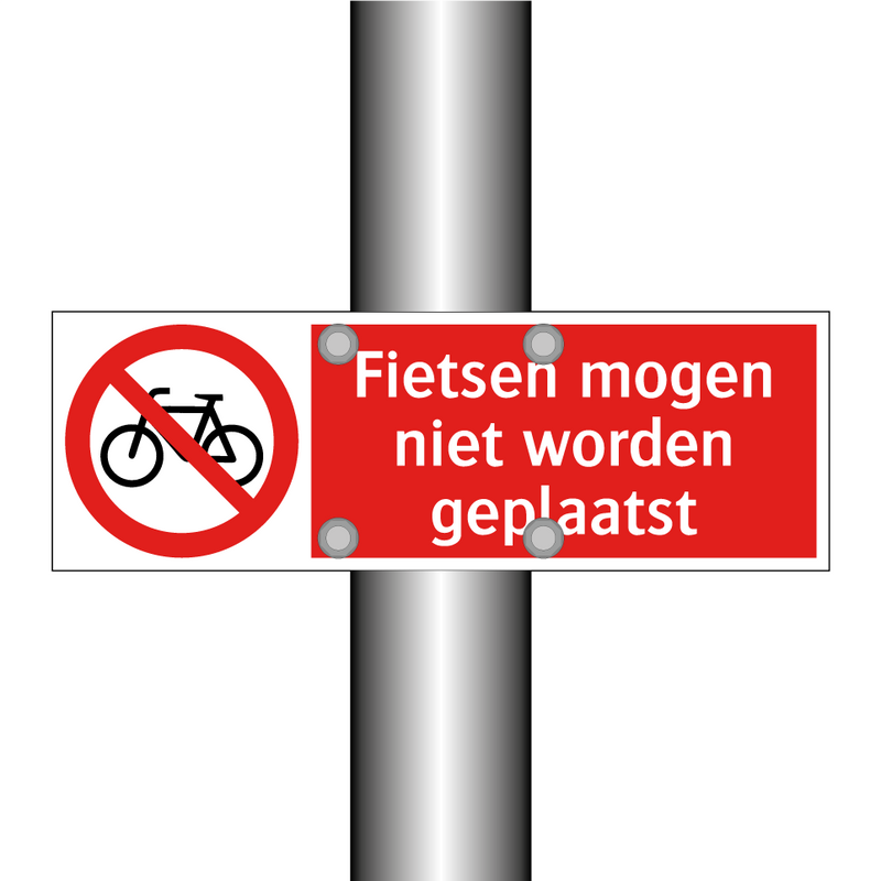 Fietsen mogen niet worden geplaatst