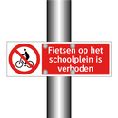 Fietsen op het schoolplein is verboden