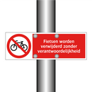 Fietsen worden verwijderd zonder verantwoordelijkheid