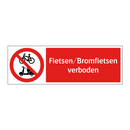 Fietsen/Bromfietsen verboden
