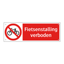 Fietsenstalling verboden