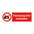 Flitsfotografie verboden