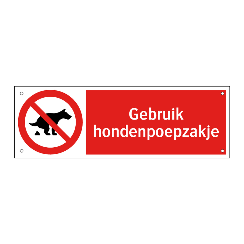 Gebruik hondenpoepzakje