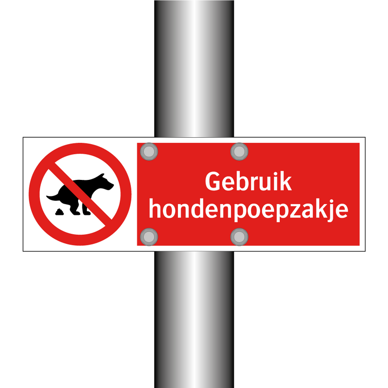 Gebruik hondenpoepzakje