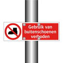 Gebruik van buitenschoenen verboden