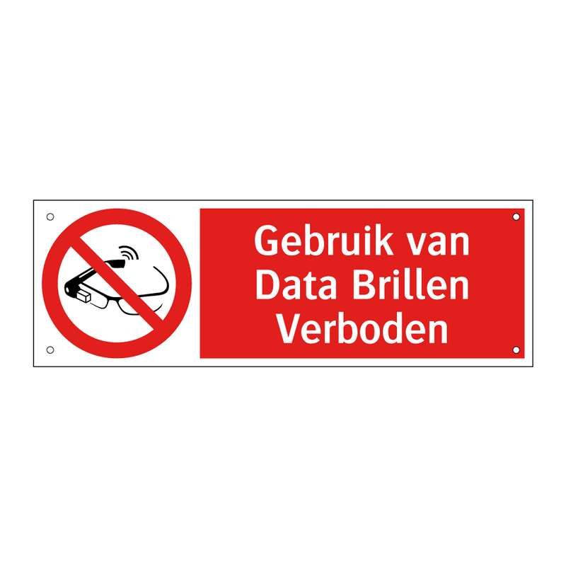 Gebruik van Data Brillen Verboden