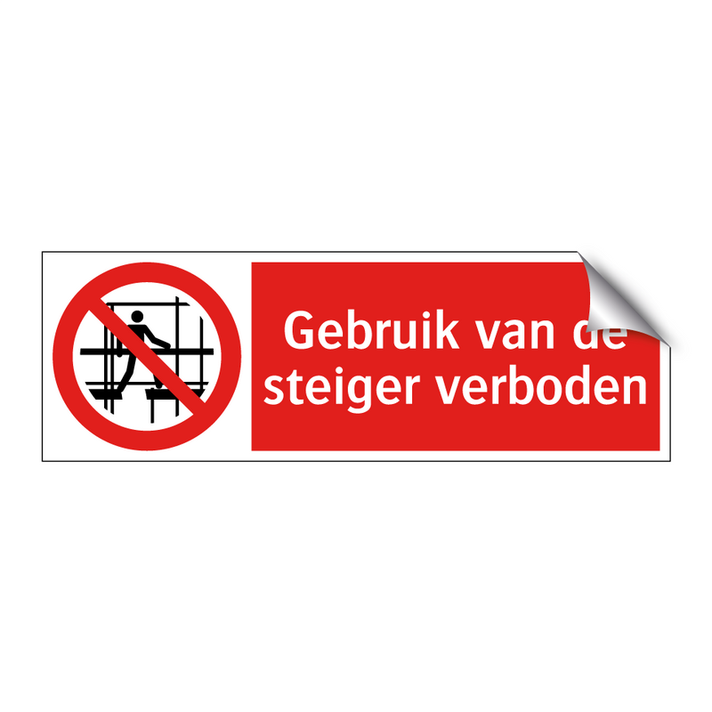 Gebruik van de steiger verboden