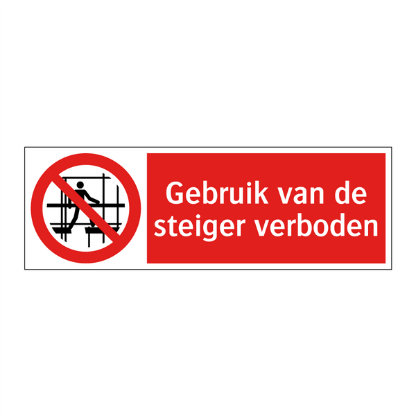 Gebruik van de steiger verboden