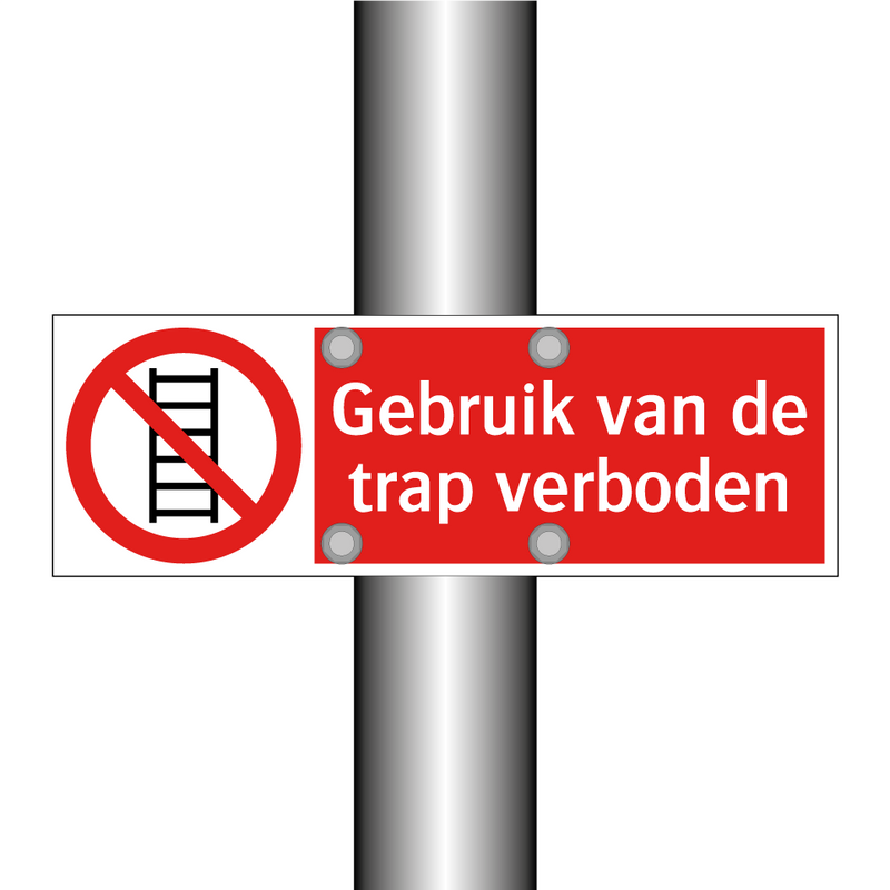 Gebruik van de trap verboden