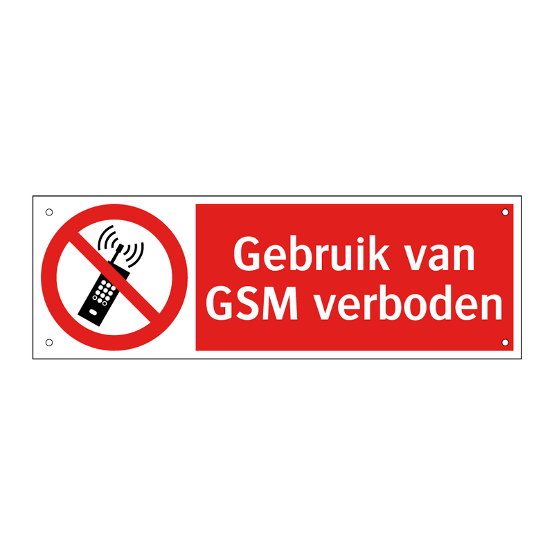 Gebruik van GSM verboden
