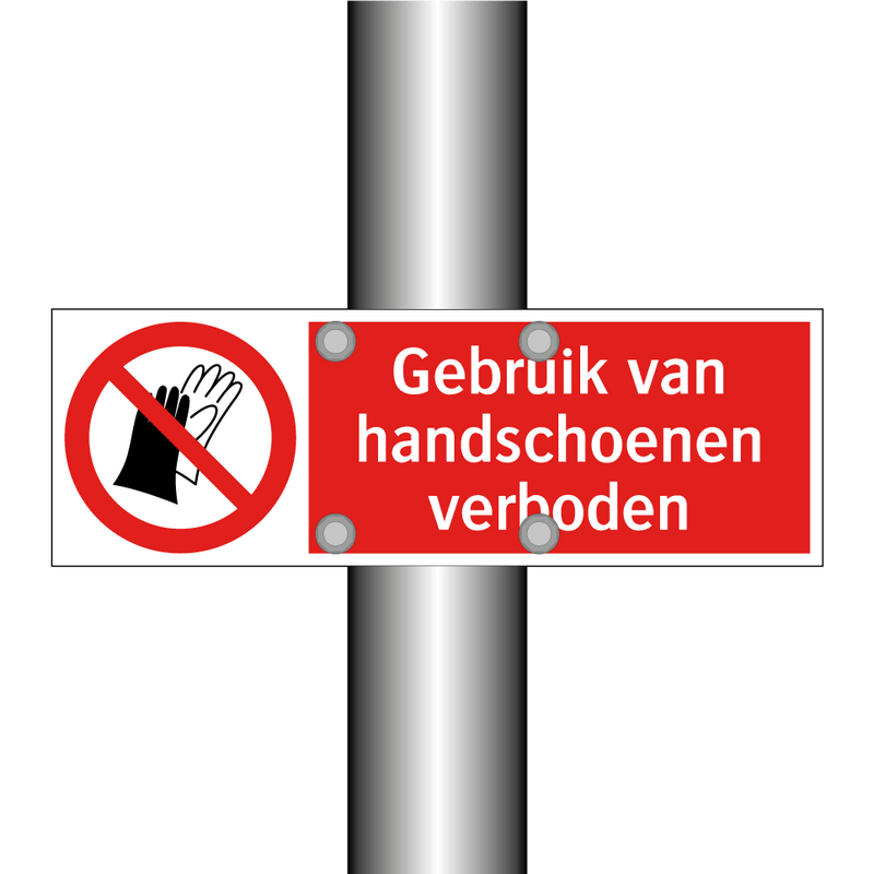 Gebruik van handschoenen verboden