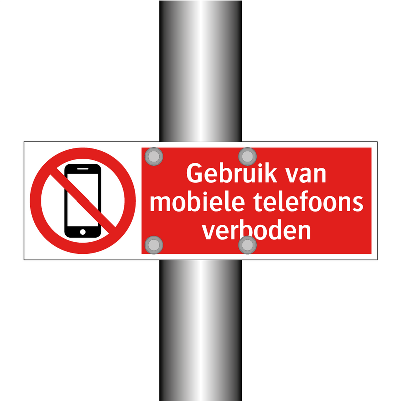 Gebruik van mobiele telefoons verboden
