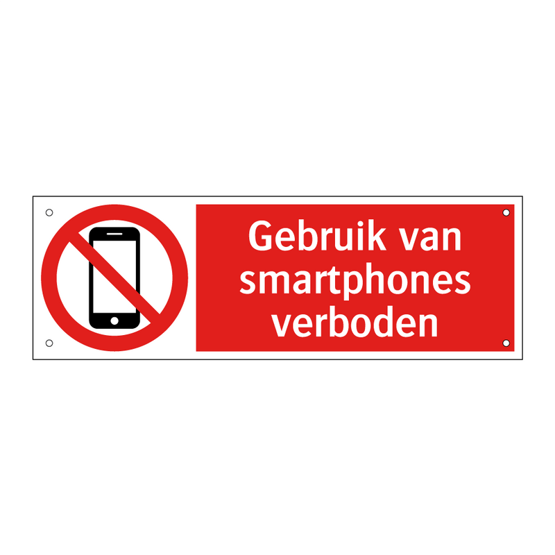 Gebruik van smartphones verboden