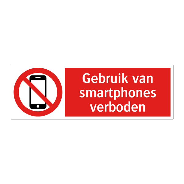 Gebruik van smartphones verboden