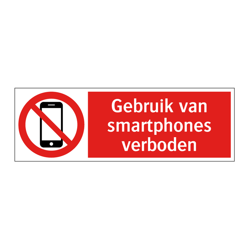 Gebruik van smartphones verboden