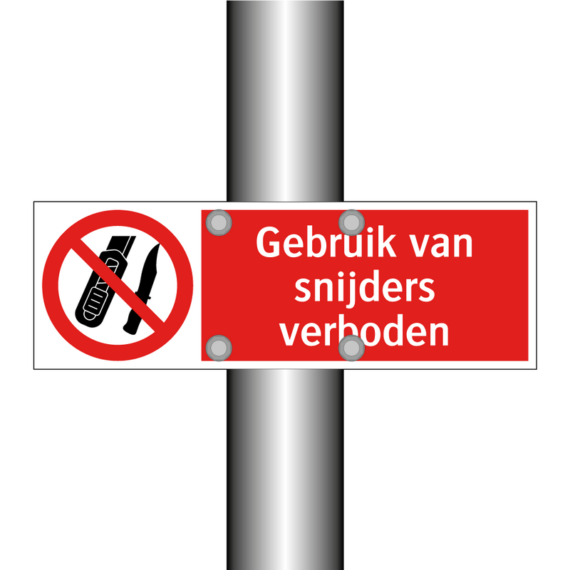 Gebruik van snijders verboden