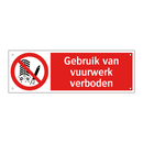 Gebruik van vuurwerk verboden