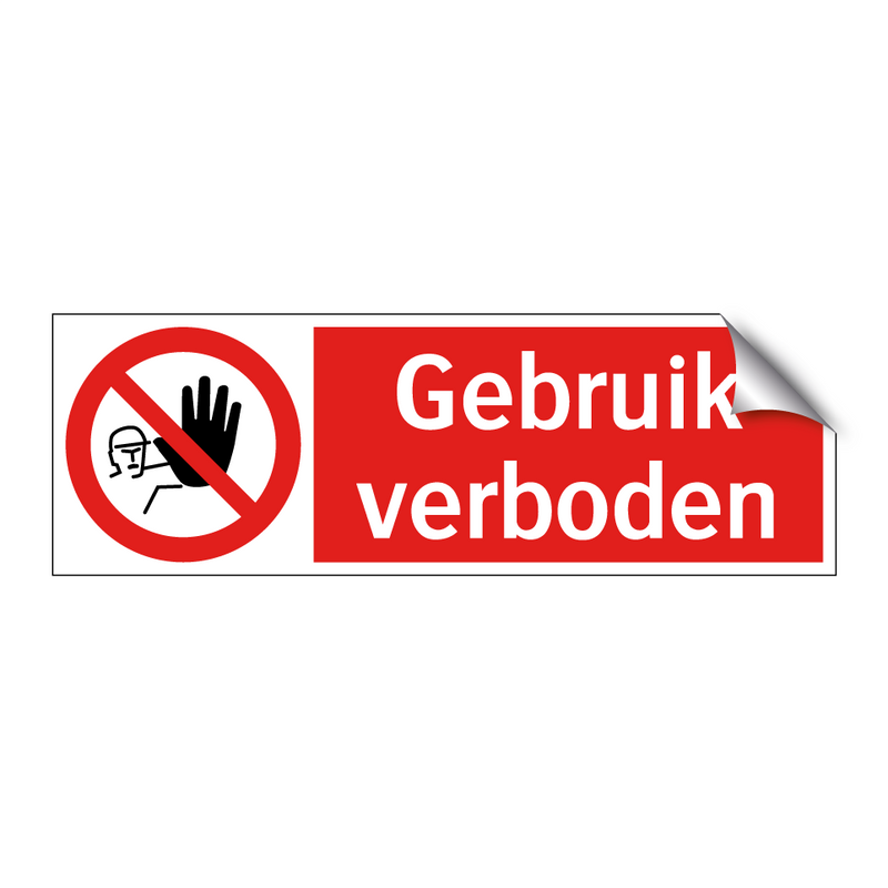 Gebruik verboden