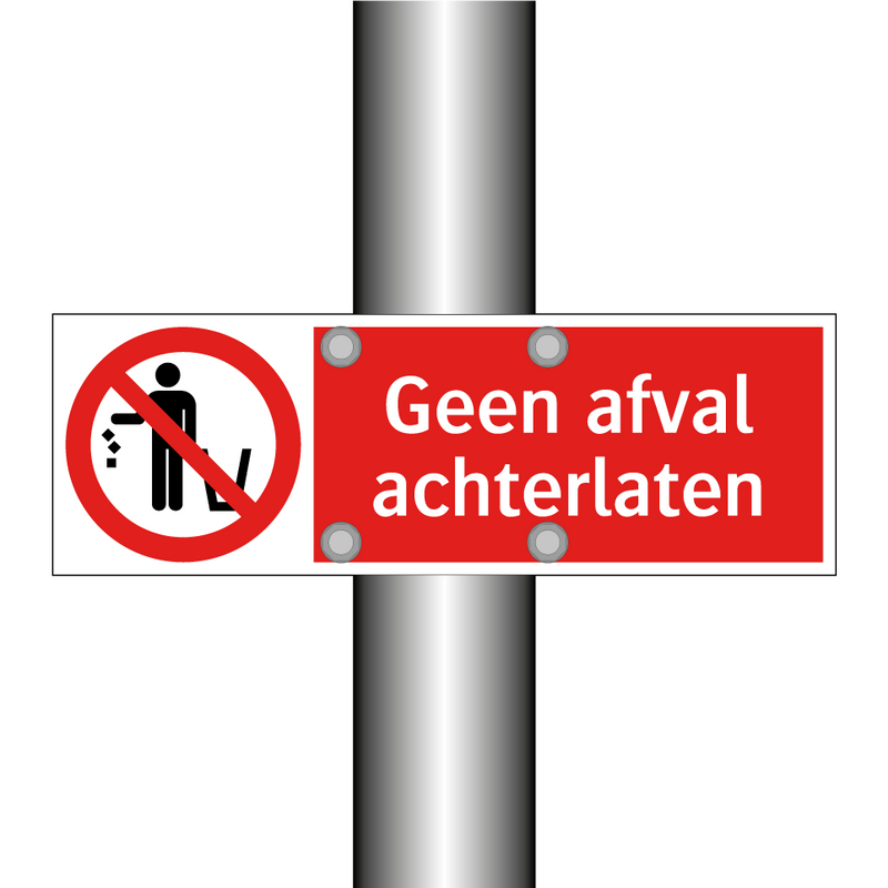 Geen afval achterlaten