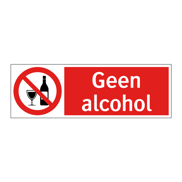 Geen alcohol