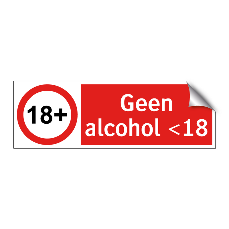 Geen alcohol <18