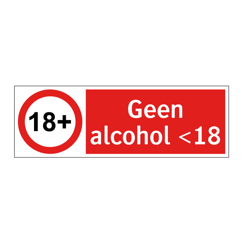 Geen alcohol <18