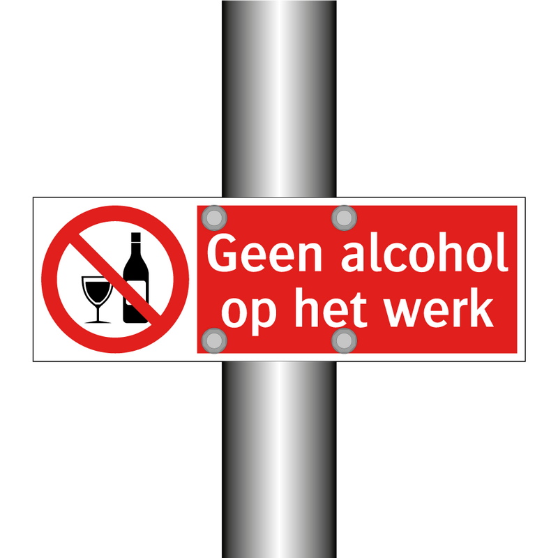 Geen alcohol op het werk