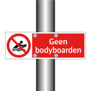 Geen bodyboarden