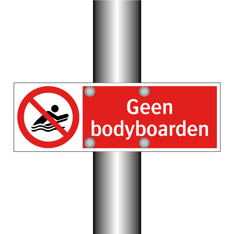 Geen bodyboarden