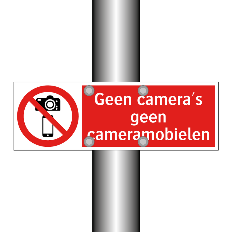 Geen camera's geen cameramobielen