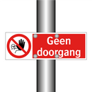 Geen doorgang